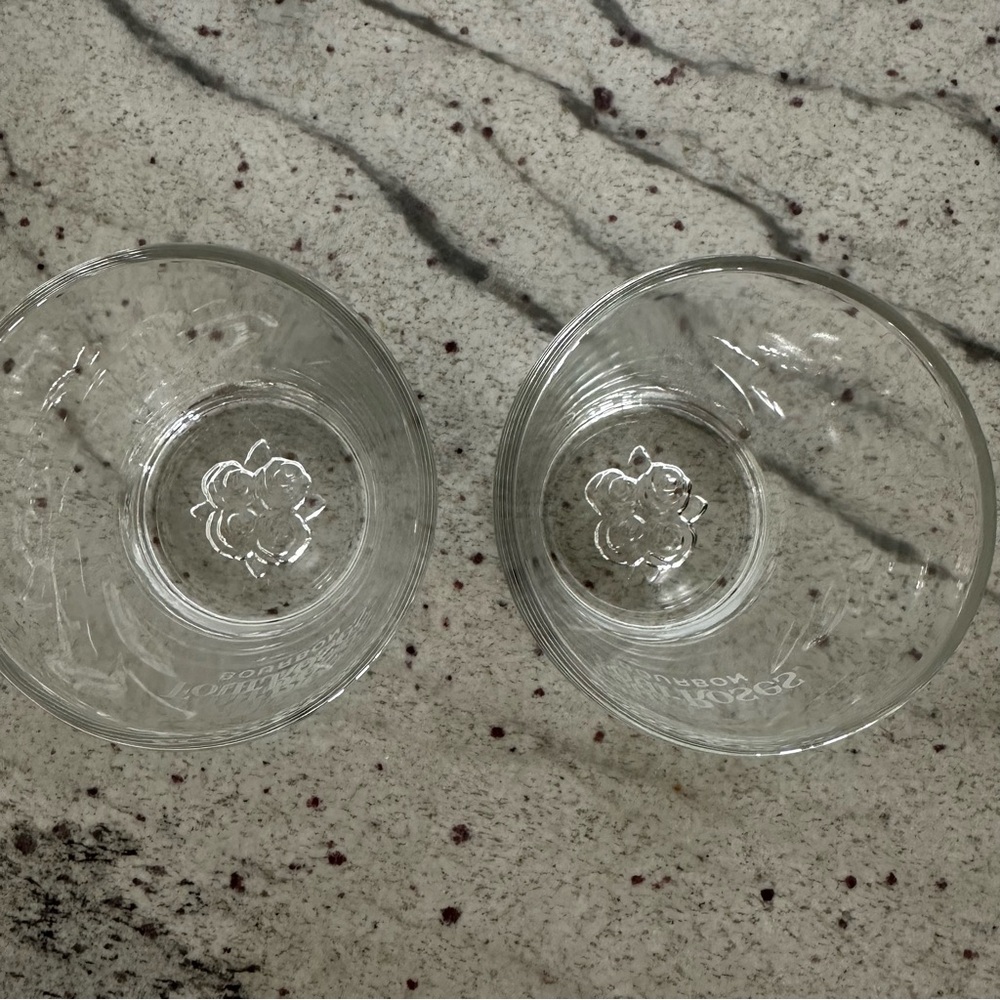 Four Roses Bourbon Clear Rocks Glasses - Set of 2 - Picture 3 of 6